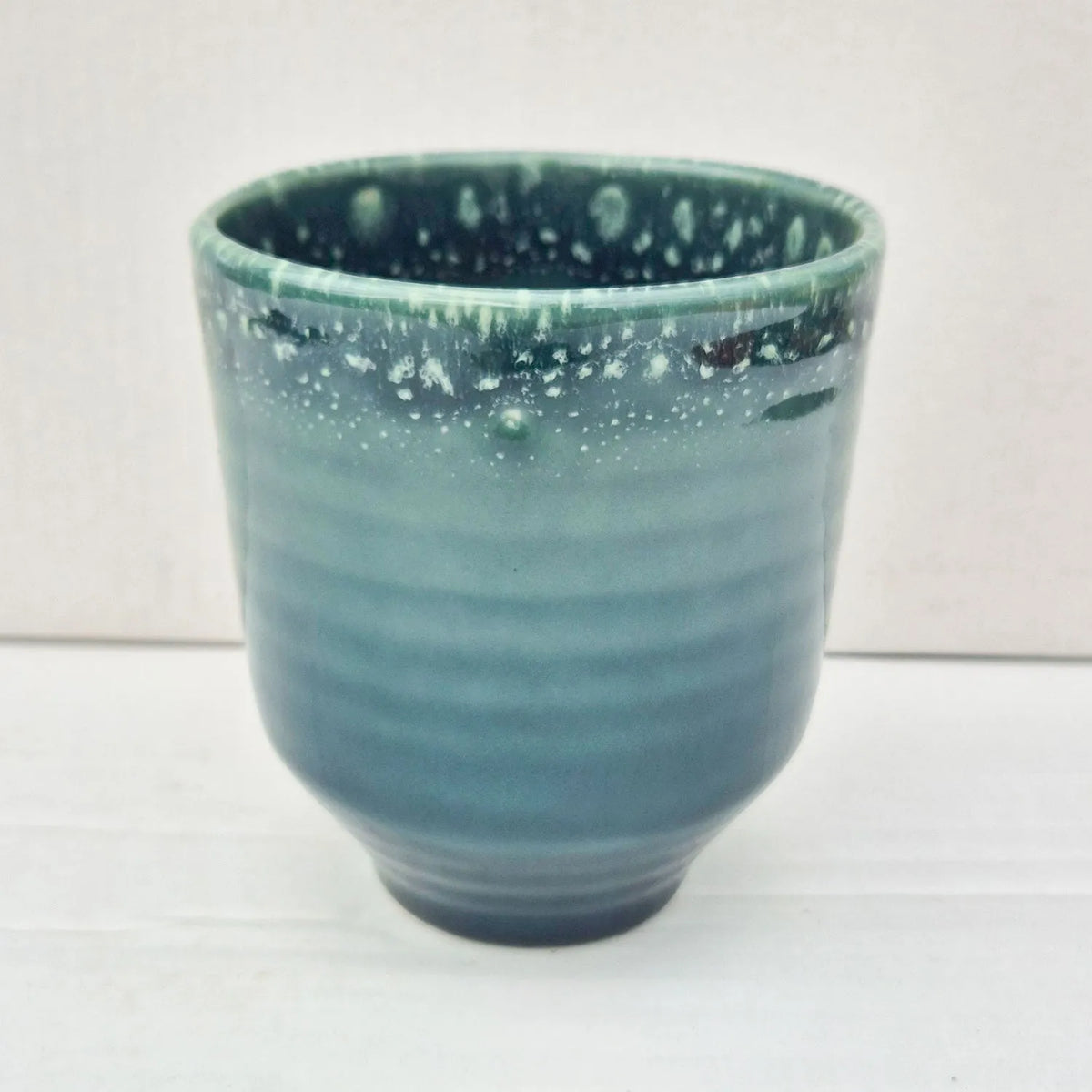 Blue Reactive Glaze 10cm Plant Pot