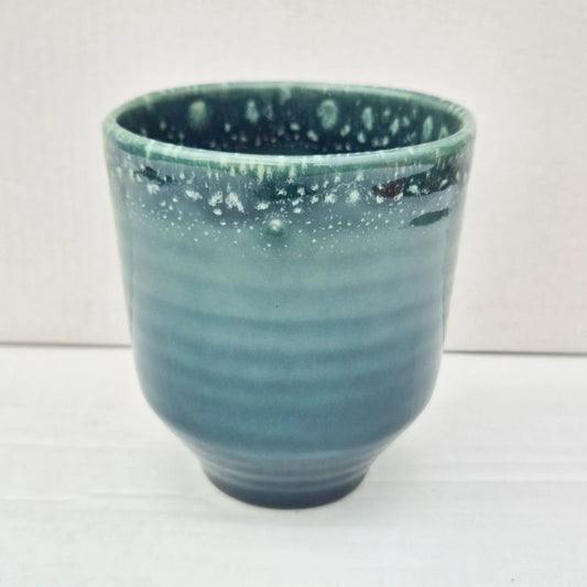 Blue Reactive Glaze 10cm Plant Pot