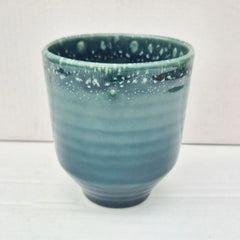 Blue Reactive Glaze 10cm Plant Pot
