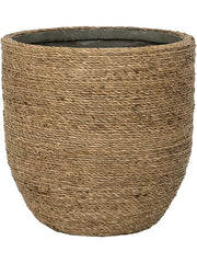 Bohemian Plant Pot 26cm Height 24cm Dia Cody M Straw Grass