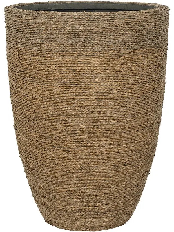Bohemian Plant Pot 41cm Height 27cm Dia Ben M Straw Grass