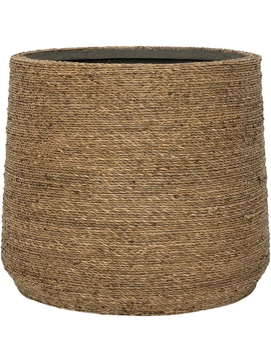Bohemian Plant Pot 41cm Height 45cm Dia Patt XL Straw Grass