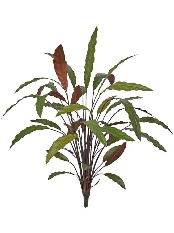 Calathea Red Artificial Plant Premium Faux 75cm Height