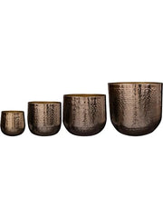 Carly Plant Pot 40cm Height cm Dia Pot Gold (set of 4)