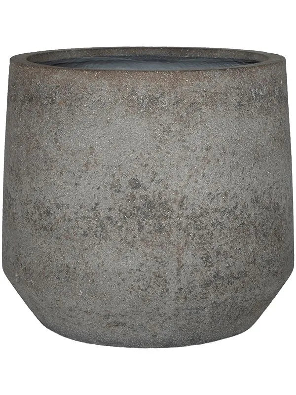 Cement & Stone Plant Pot 28cm Height 24cm Dia Harith S Dioriet Grey