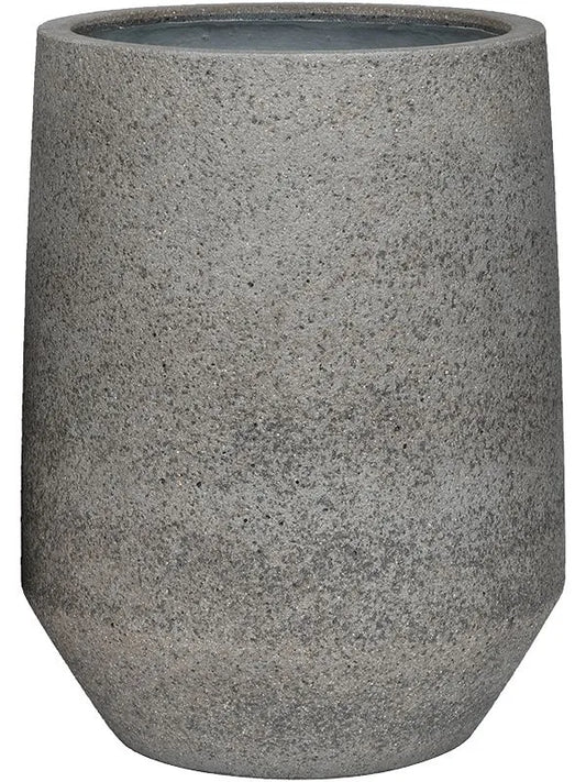 Cement & Stone Plant Pot 48cm Height 30cm Dia Harith High S, Dioriet Grey