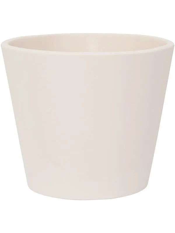 Ceramic Plant Pot 10cm Height 9cm Dia Inez XS Vanilla White
