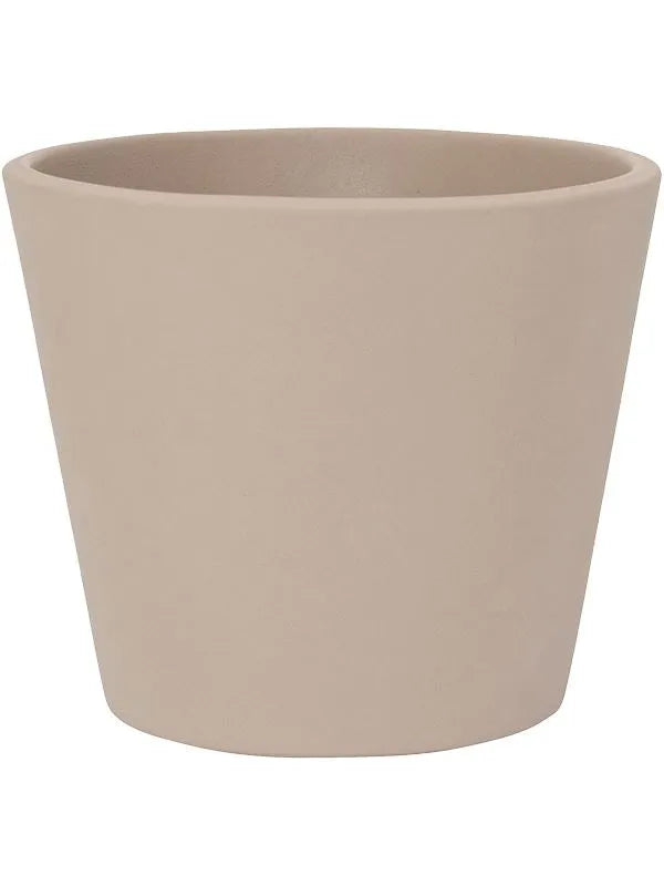 Ceramic Plant Pot 11cm Height 11cm Dia Inez S Funghi Beige