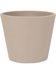 Ceramic Plant Pot 11cm Height 11cm Dia Inez S Funghi Beige