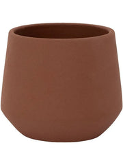 Ceramic Plant Pot 11cm Height 8.5cm Dia Julia XS Peacan Brown