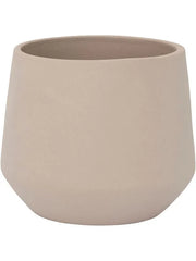 Ceramic Plant Pot 13cm Height 10cm Dia Julia S Funghi Beige