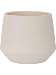 Ceramic Plant Pot 13cm Height 10cm Dia Julia S Vanilla White