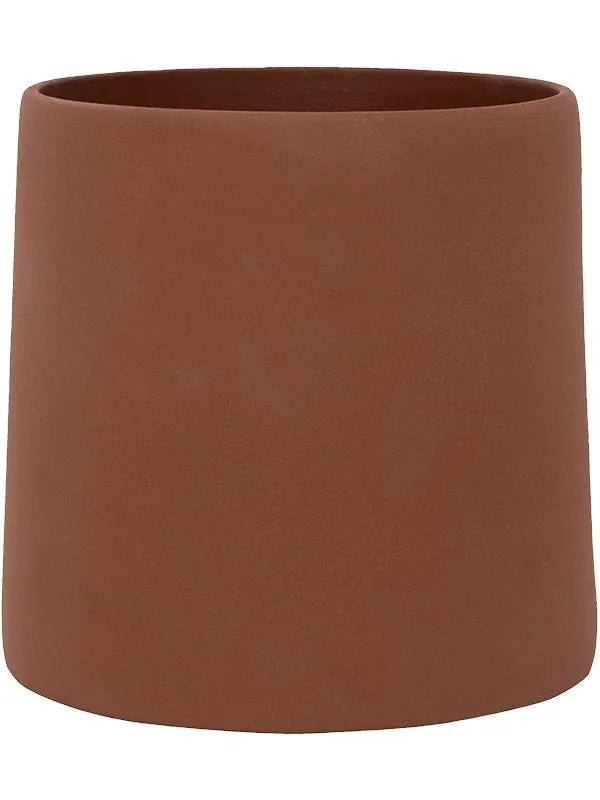 Ceramic Plant Pot 15cm Height 10.5cm Dia Sofia M Peacan Brown