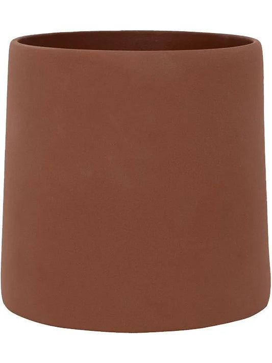 Ceramic Plant Pot 15cm Height 10.5cm Dia Sofia M Peacan Brown