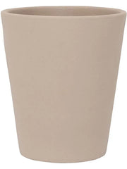 Ceramic Plant Pot 16cm Height 11cm Dia Rosa M Funghi Beige