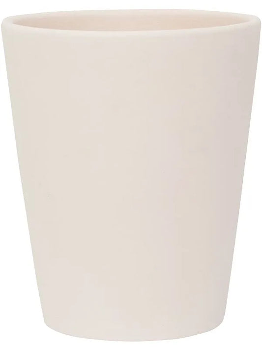 Ceramic Plant Pot 16cm Height 11cm Dia Rosa M Vanilla White