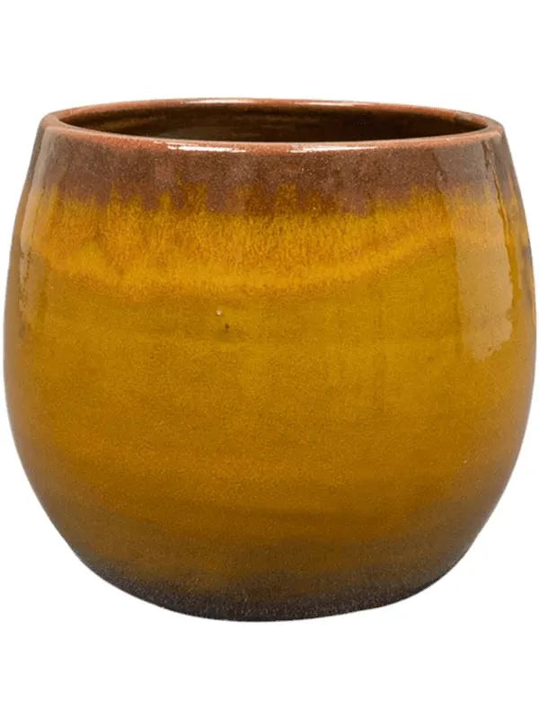 Charlotte Plant Pot 13cm Height 11cm Dia Pot Ochre