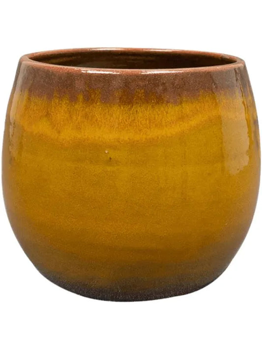Charlotte Plant Pot 13cm Height 11cm Dia Pot Ochre