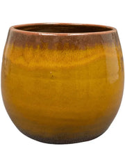 Charlotte Plant Pot 13cm Height 11cm Dia Pot Ochre