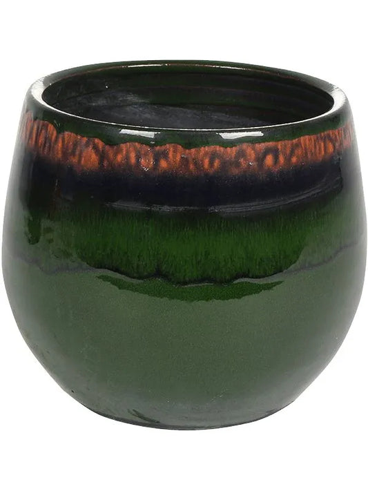 Charlotte Plant Pot 16cm Height 15cm Dia Pot Green