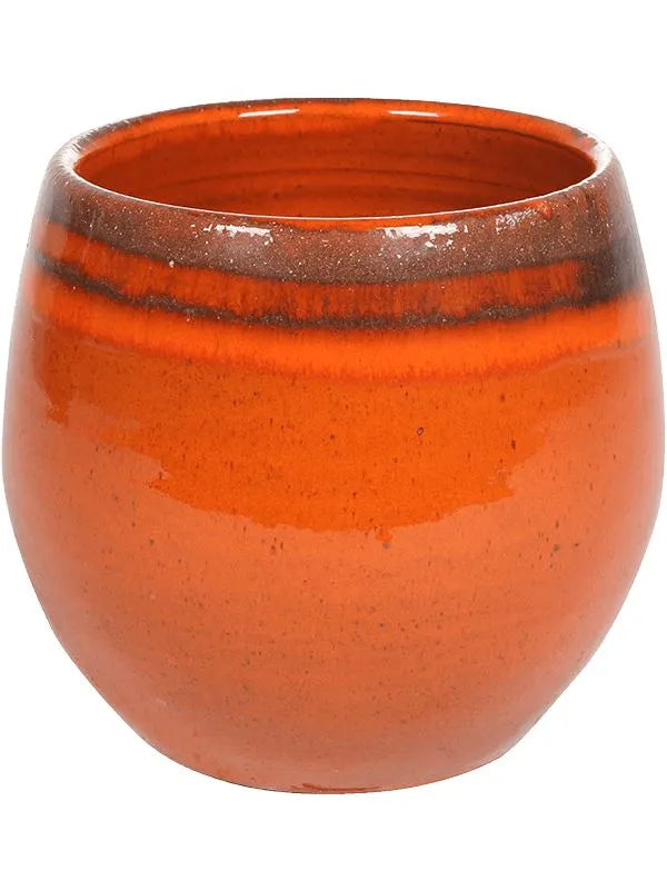 Charlotte Plant Pot 16cm Height 15cm Dia Pot Orange