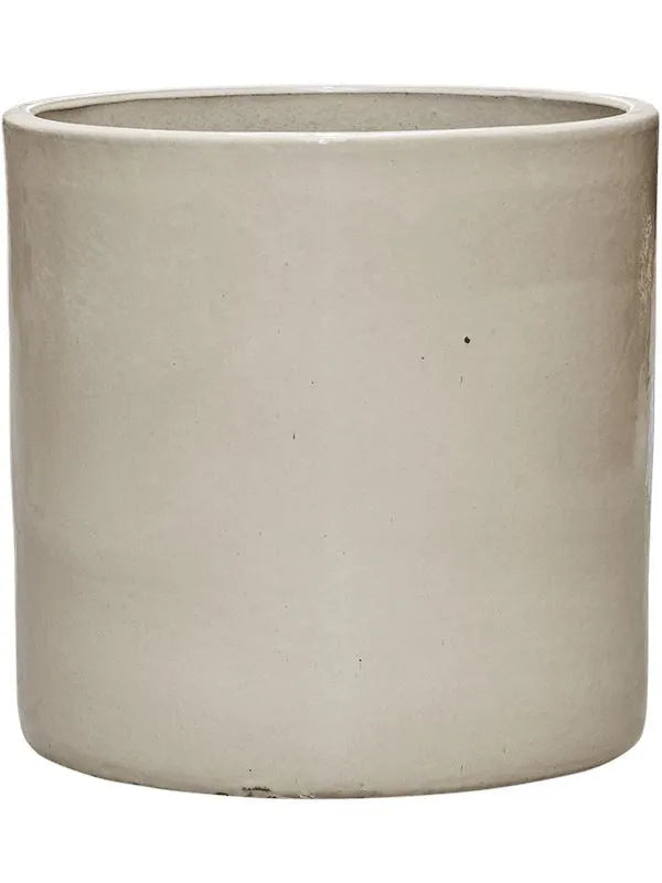 Cylinder Plant Pot 30cm Height 26cm Dia Pot Cream