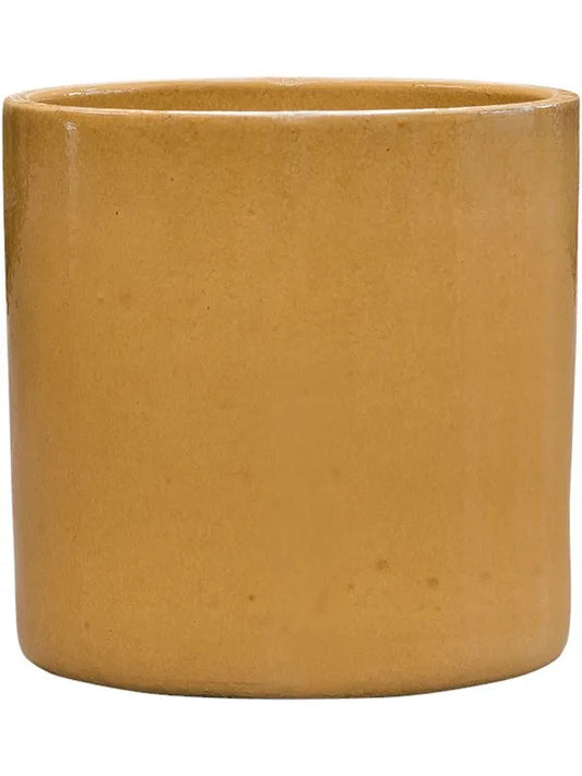 Cylinder Plant Pot 30cm Height 26cm Dia Pot Honey