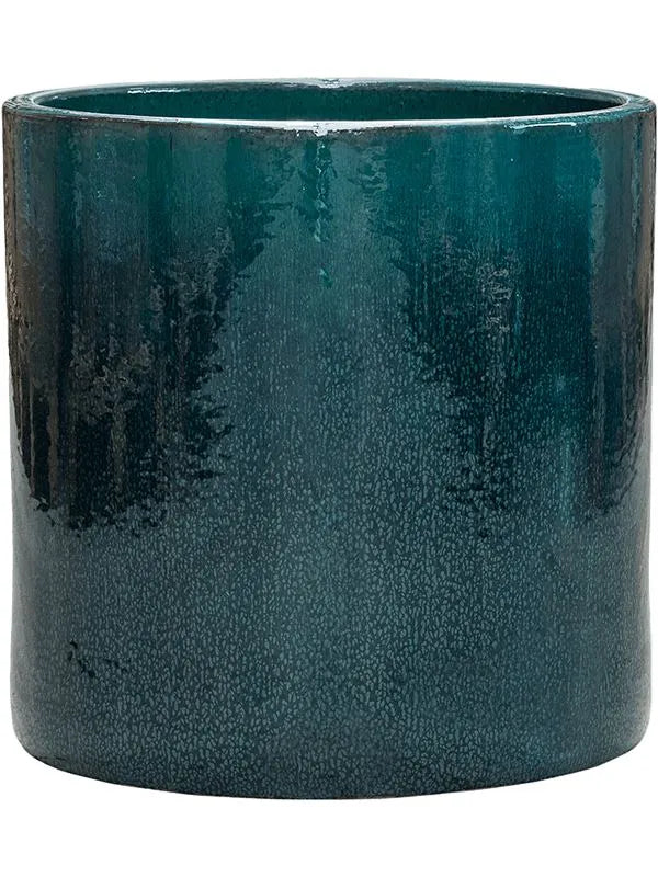 Cylinder Plant Pot 30cm Height 26cm Dia Pot Ocean Blue