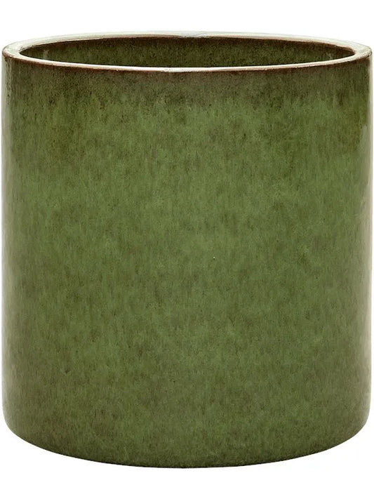 Cylinder Plant Pot 50cm Height 45cm Dia Pot Green