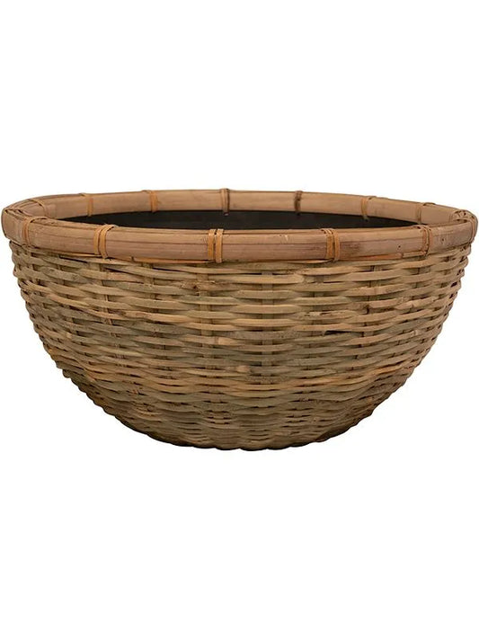 Daina Plant Pot 18cm Height 34cm Dia Bowl Bamboo