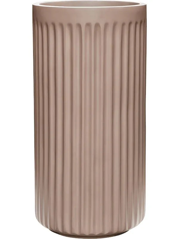 Doric Natural Plant Pot 72cm Height 32cm Dia Cylinder Cedar Grey