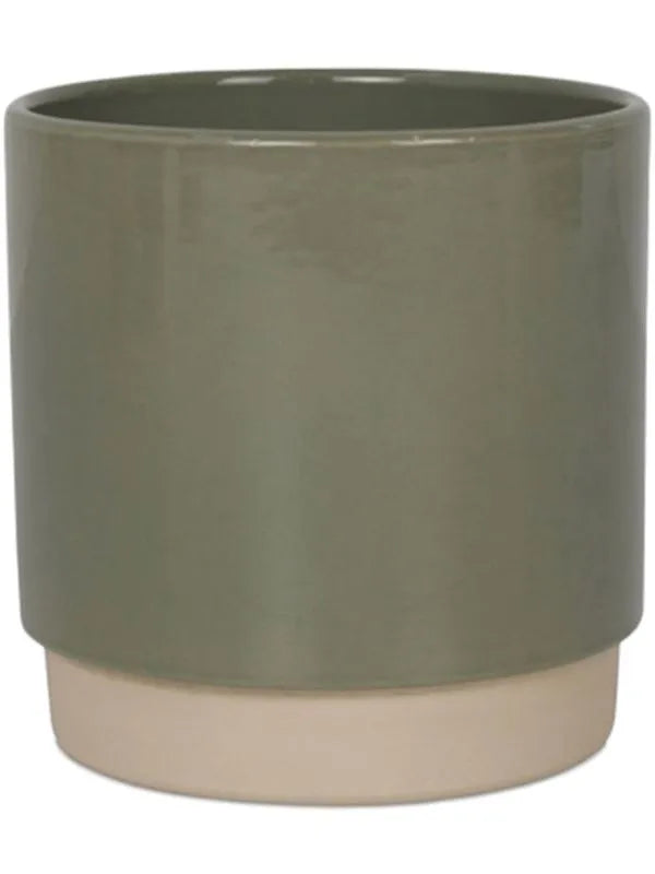 Eno Duo Plant Pot 11cm Height 9cm Dia Pot Dusty Green
