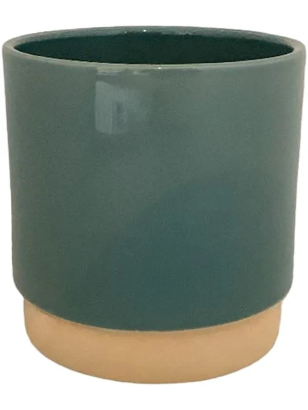 Eno Duo Plant Pot 11cm Height 9cm Dia Pot Dusty Petrol