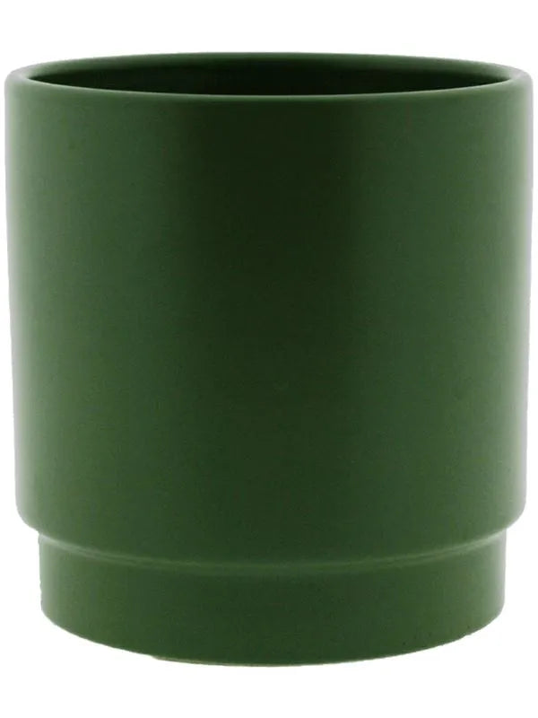 Eno Matt Plant Pot 11cm Height 9cm Dia Pot Olive