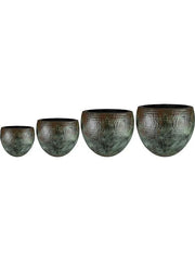 Fabien Plant Pot 54cm Height cm Dia Pot Mystic Green (set of 4)