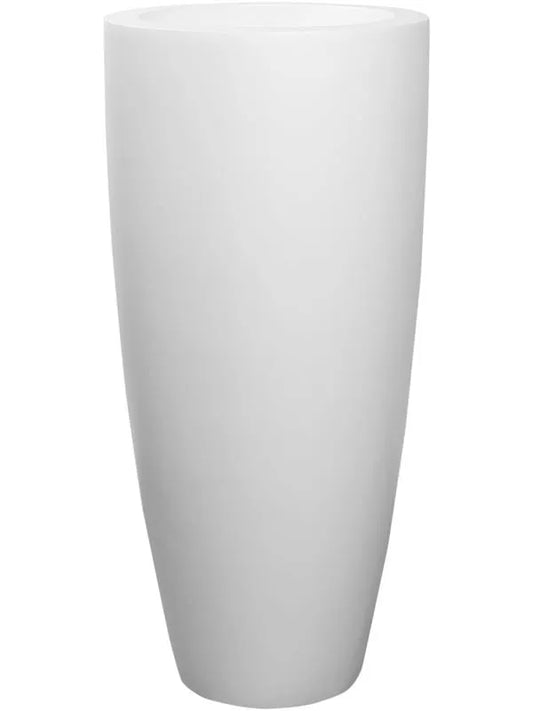 Fiberstone Plant Pot 100cm Height 36cm Dia Dax XL Matt white
