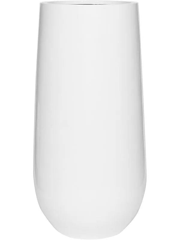 Fiberstone Plant Pot 101cm Height 36cm Dia Nax L Glossy White