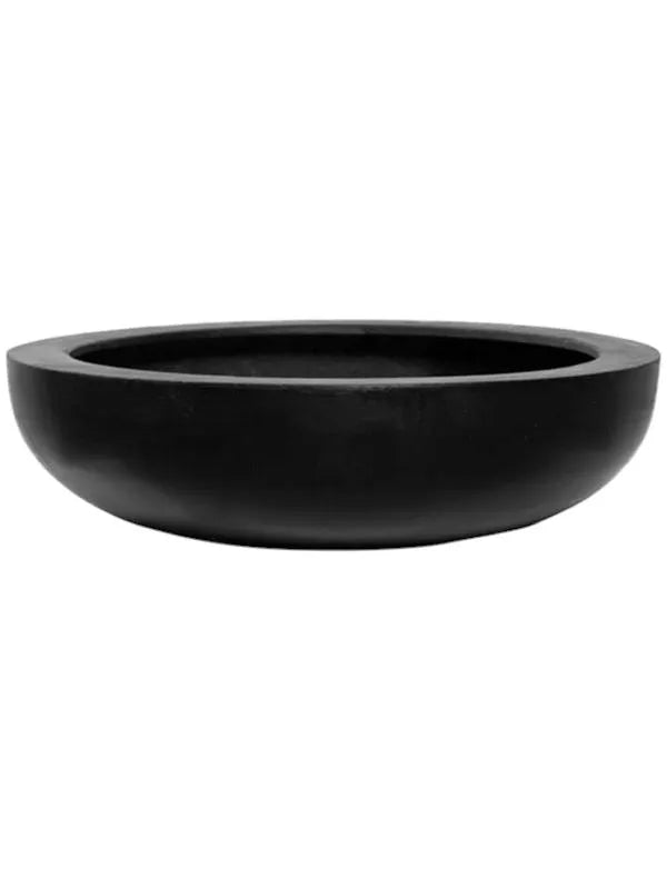 Fiberstone Plant Pot 10cm Height 32cm Dia Monique M Black