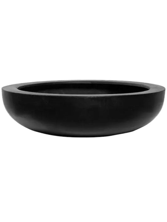 Fiberstone Plant Pot 10cm Height 32cm Dia Monique M Black
