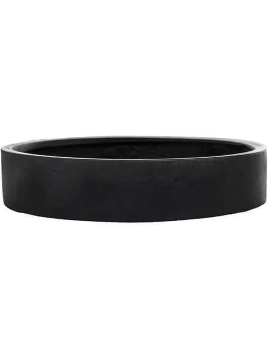 Fiberstone Plant Pot 10cm Height 49cm Dia Max low M black