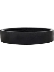 Fiberstone Plant Pot 10cm Height 49cm Dia Max low M black