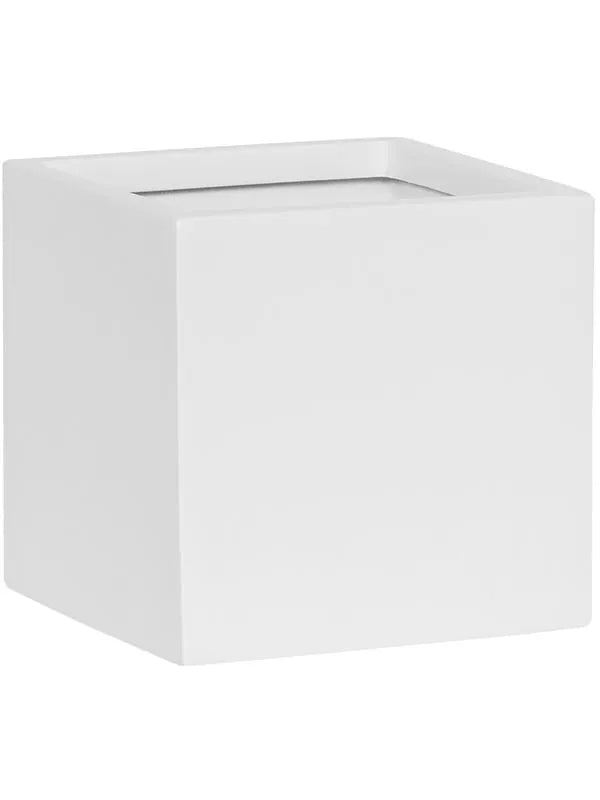 Fiberstone Plant Pot 15cm Height 14cm Dia Fleur S Matt white