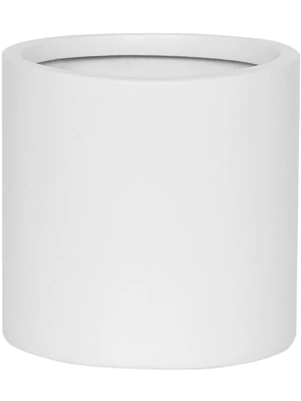 Fiberstone Plant Pot 15cm Height 14cm Dia Puk S Matt white