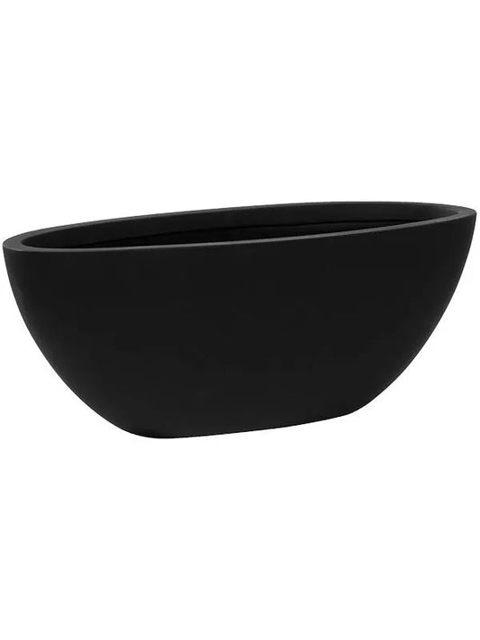 Fiberstone Plant Pot 18cm Height 17cm Dia Dorant S Matt Black