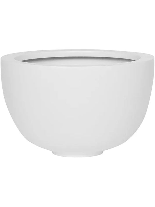 Fiberstone Plant Pot 18cm Height 27cm Dia Peter M Matt white