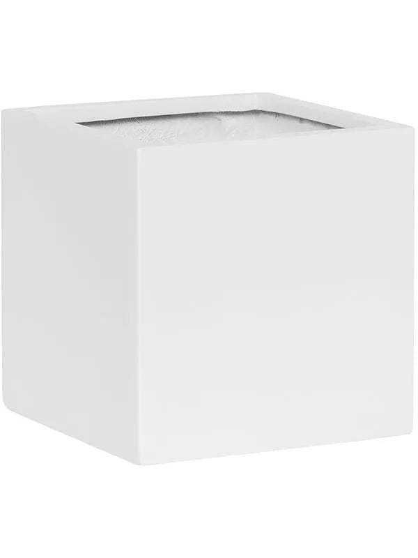 Fiberstone Plant Pot 20cm Height 18cm Dia Fleur M Matt white