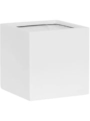 Fiberstone Plant Pot 20cm Height 18cm Dia Fleur M Matt white