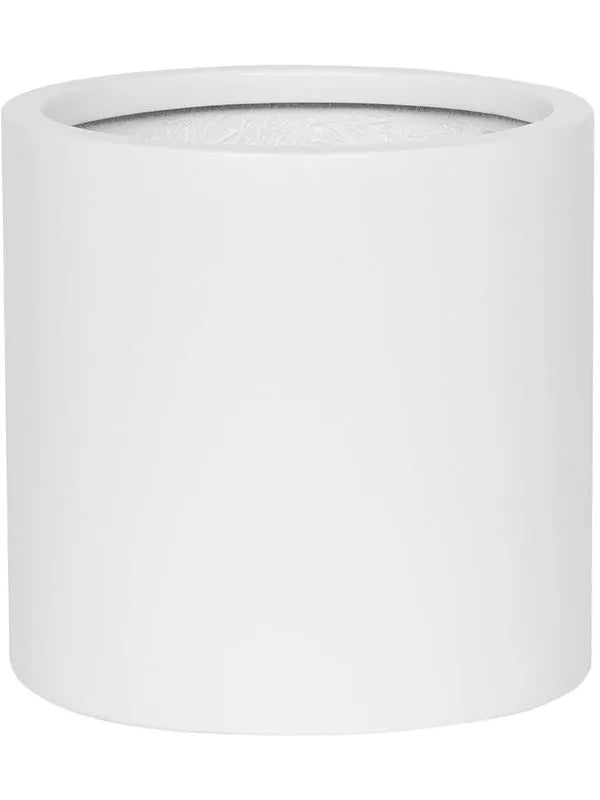 Fiberstone Plant Pot 20cm Height 19cm Dia Puk M Matt white