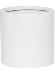 Fiberstone Plant Pot 20cm Height 19cm Dia Puk M Matt white