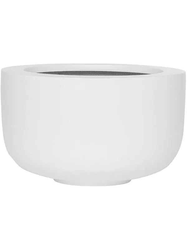 Fiberstone Plant Pot 20cm Height 24cm Dia Sunny M Matt white